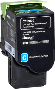 ORIGINAL Lexmark toner ciano C232HC0 C/MC2325/2425/2535 ~2300 Seiten