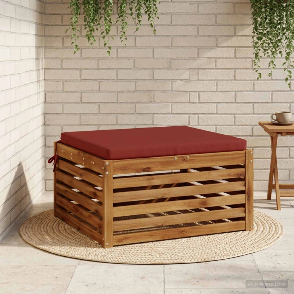 Cuscino per Sedia in Unico Pezzo SOEST 100% Poliestere Rosso 944659