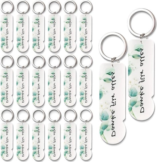 20 Stuks Acril Chiave per Carrello, Regali per Matrimonio, Laurea e Compleanno
