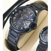 Trade Shop - Orologio Polso Uomo Donna Longbo 80771 Quarzo Calendario Impermeabile Moda Nero -   -uomo    -