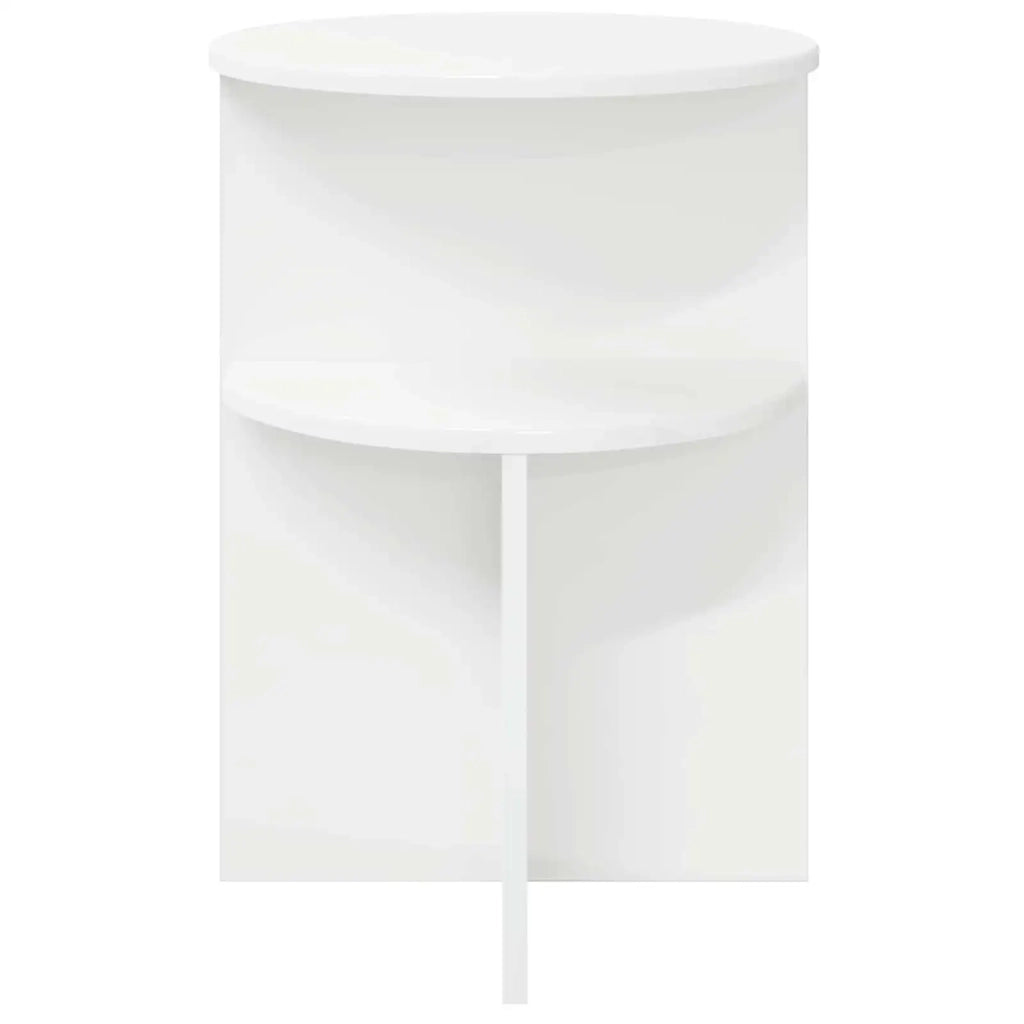 Tavolo laterale Bianco Ø 39,5 x 55 cm Legno ingegnerizzato 8001019