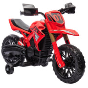 Moto elettrica per bambini 3-8 anni ¨C zephmum ¨C rosso, 6V, 30kg