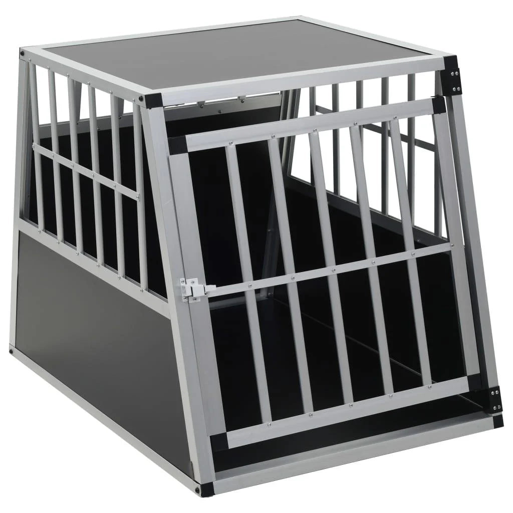 Trasportino per cani con porta 65 x 91 x 69,5 cm nero 02_0000062