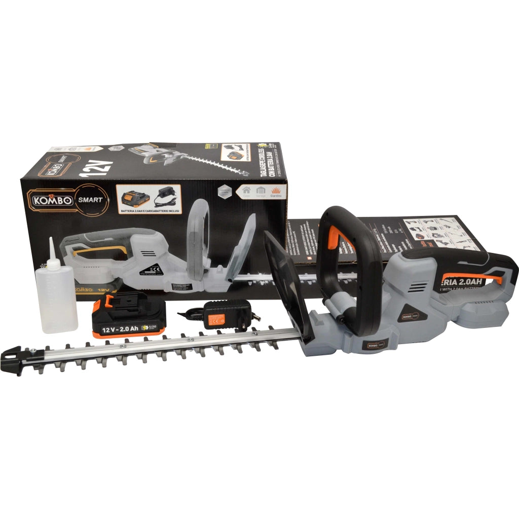 Kit Tagliasiepe a Batteria Kombo Smart 12V 2.0Ah – Precisione, Leggerezza e Massima Libertà di Movimento
