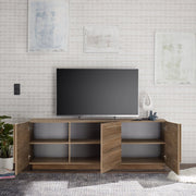 Vergonte, Mobile Porta tv 3 Ripiani, 182x44x63h cm Marrone Quercia