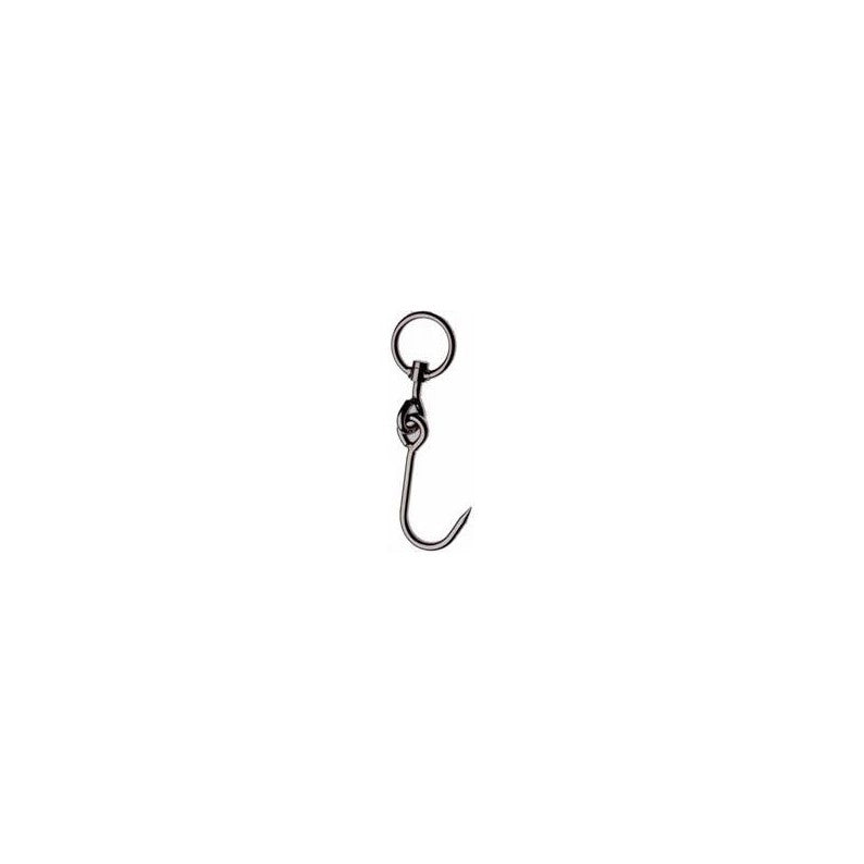 GANCIO GIREVOLE SNODATO CON ANELLO 220x6 mm - 10 pezzi