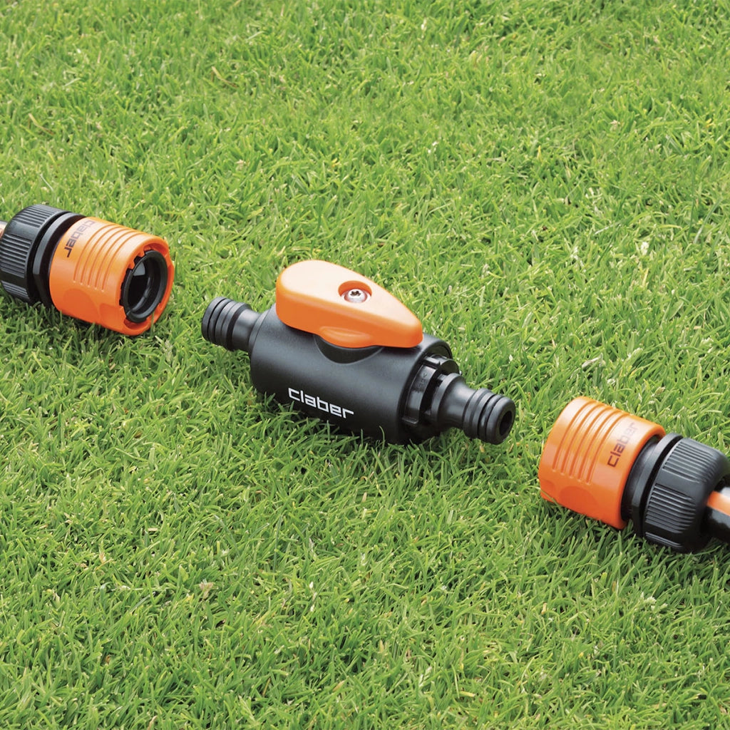 CONGIUNZIONE 2 INNESTI CON RUBINETTO M/M IN BLISTER 8611 - 2 blister CLABER