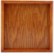 Piatto di Servizio in Legno Manuale - Quadrato - Antiscivolo - 20x20 cm - Decorativo - Adatto per Caffè/Tè/Snack - Servizio