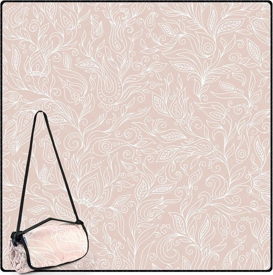 Pavillone da picnic acqua resistenti – lavabili e sabbia libera – formato XXL – isolati – foglie (arancione 200 x 200 cm)