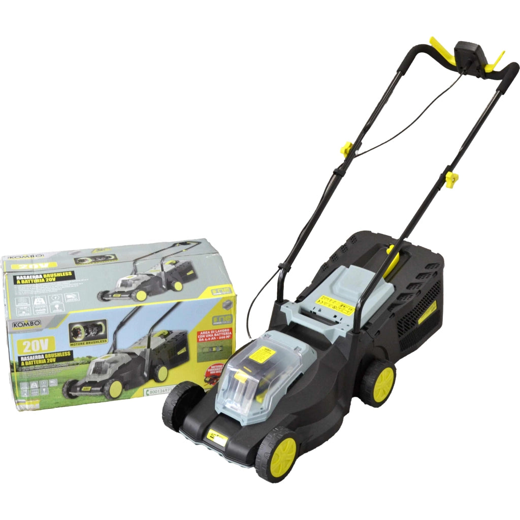 Rasaerba Brushless a Batteria 20 V Taglio 33cm  con batteria 5.0AH