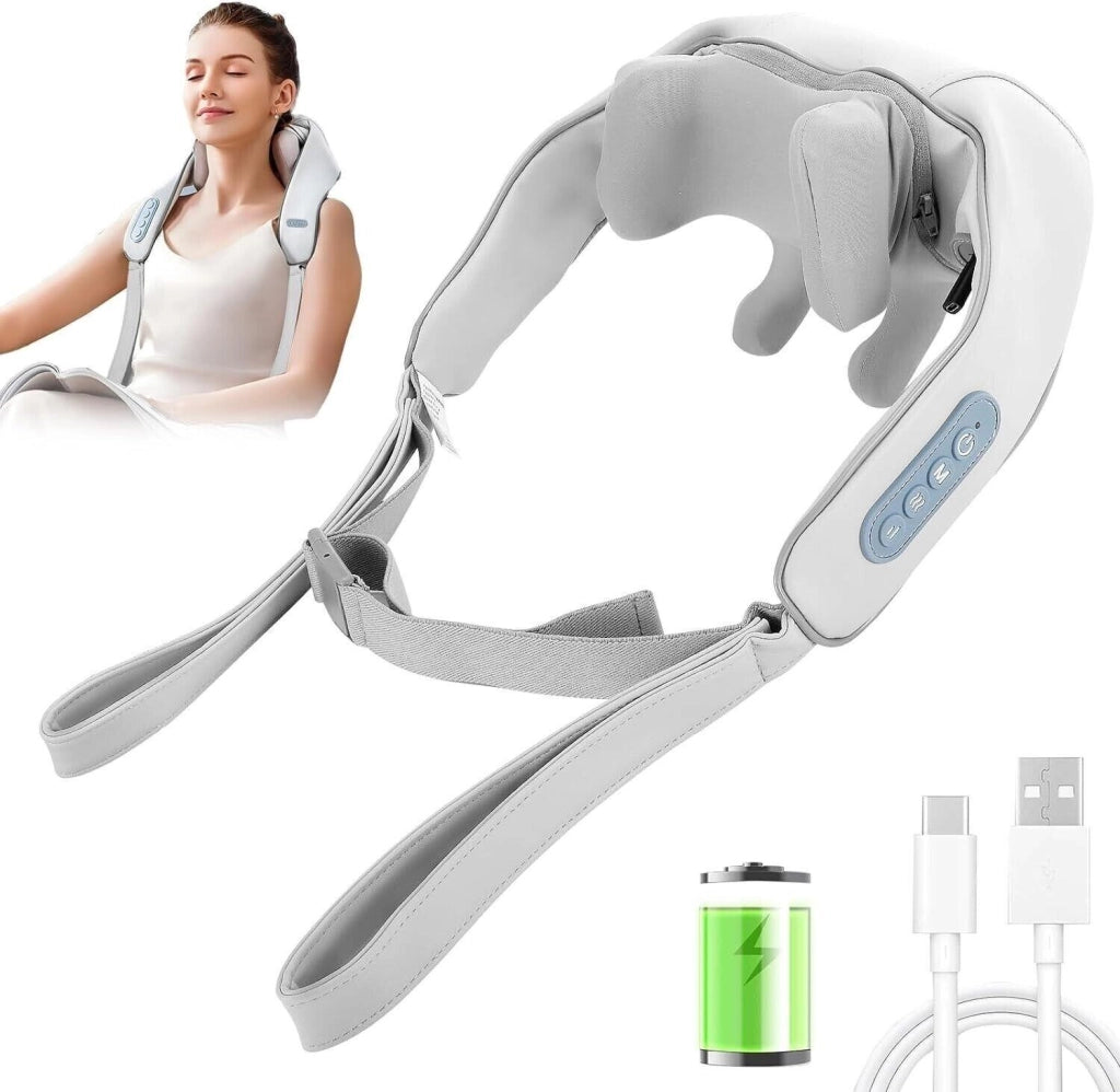 Massaggiatore Professionale Riscaldato per Collo Spalle Testa Schiena Cervicale
