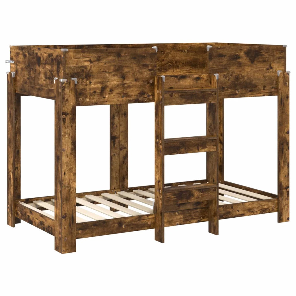 Letto a Castello per Bambini | Letto Infantile | Lettino Rovere fum¨¦ 80 x 160 cm