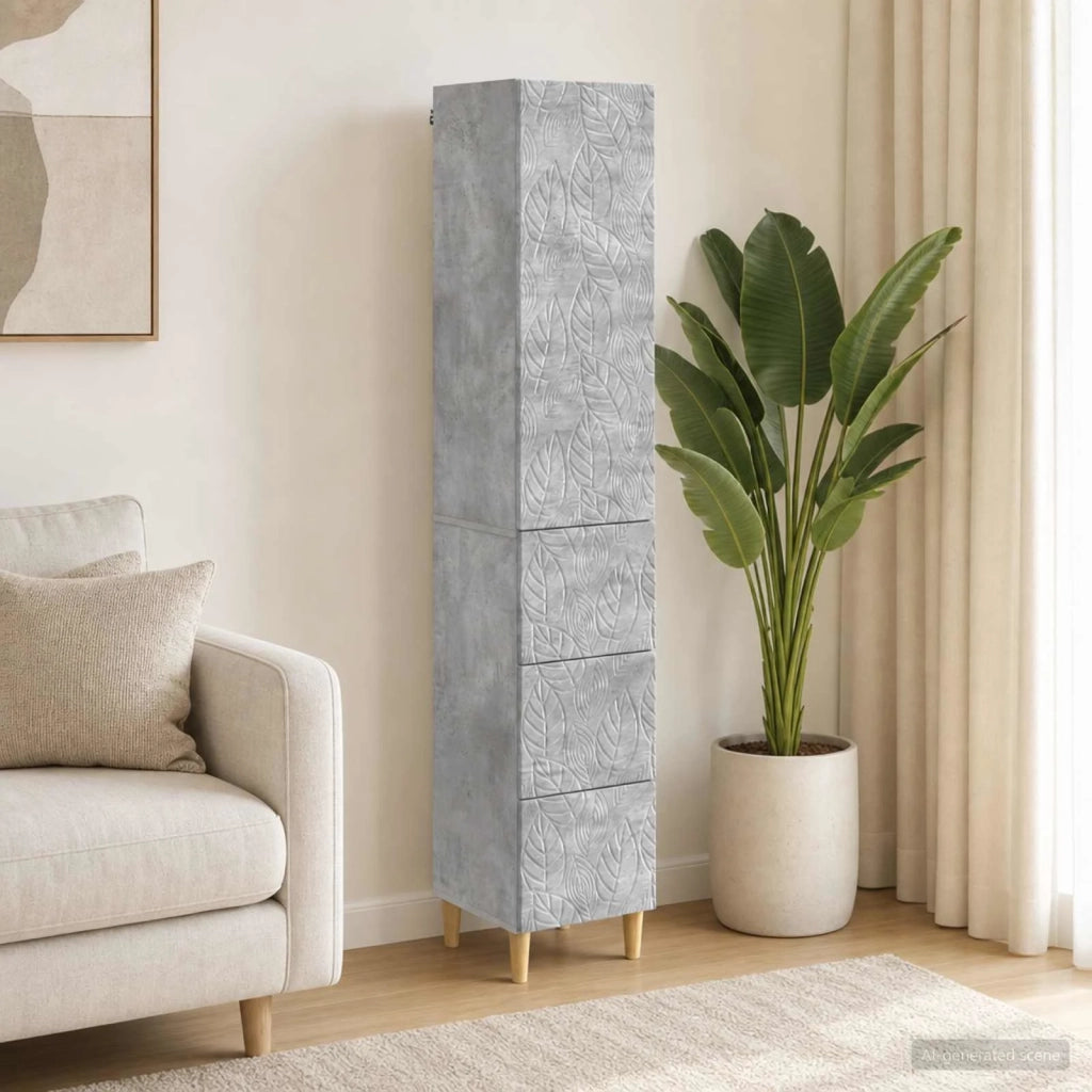 Set di armadi 2 pcs Grigio Cemento 33 x 34,5 x 90 cm 3416730