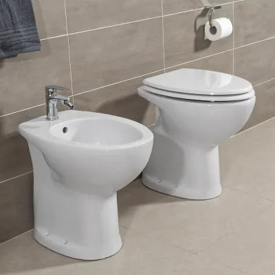 Bidet per anziani e disabili con altezza 49 cm e foro per rubinetto