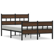 Letto matrimoniale | Letto per adulti | Giroletto senza Materasso con Testiera e Pediera 120x200 cm