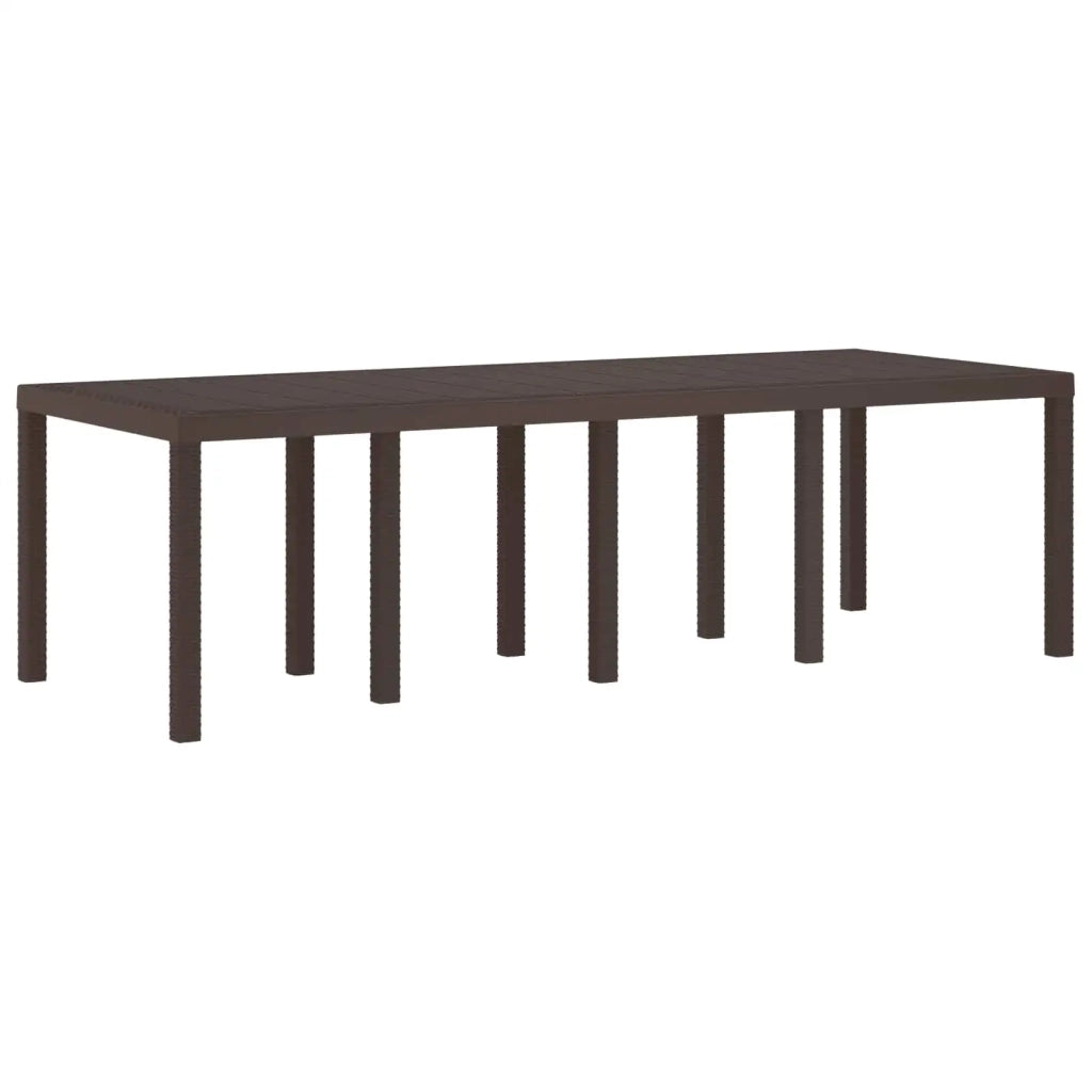 Set da Pranzo per Giardino 9 pcs Marrone Polipropilene 3378737