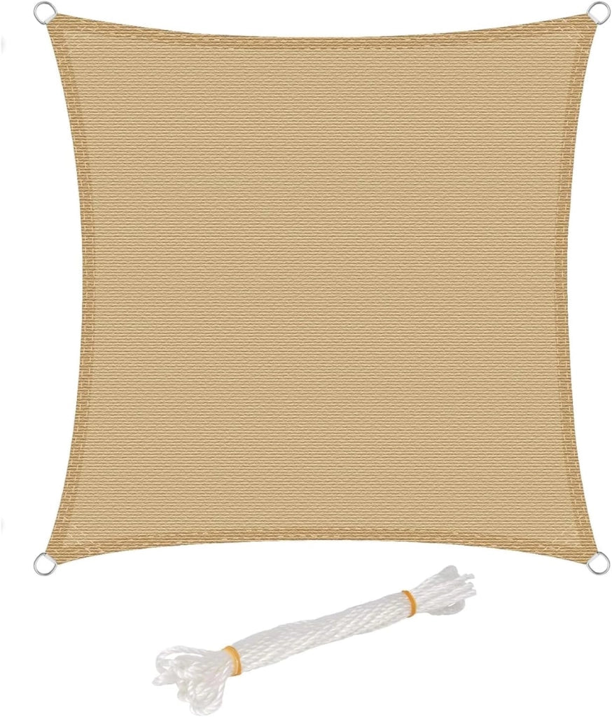 Vela ombreggiante 4x5m in HDPE 180 g/m² Traspirante Tenda a Vela Parasole Rettangolare Protezione Solare Respirante Anti UV Giardino Esterni Grigio