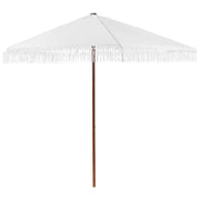 Ombrellone da giardino ⌀ 258 cm palo in alluminio bianco tessuto esterno Elegante e moderno