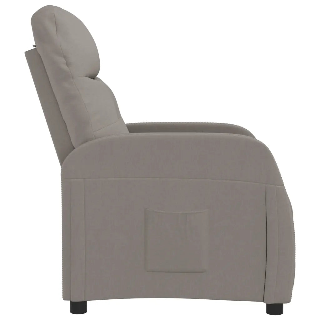 Poltrona Reclinabile Grigio Talpa in Tessuto cod mxl 7005