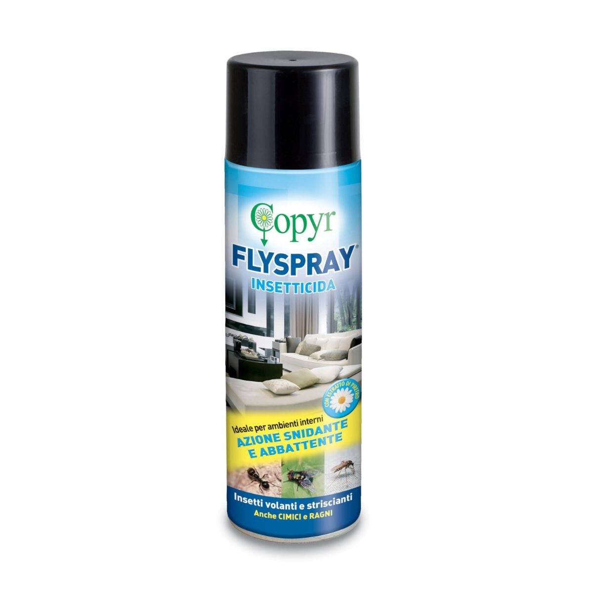 Flysrpay Bomboletta Spray da 500 ml, Insetticida pronto all'uso contro tutti gli insetti | COPYR