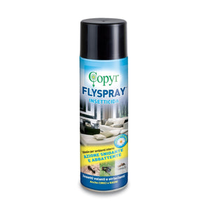 Flysrpay Bomboletta Spray da 500 ml, Insetticida pronto all'uso contro tutti gli insetti | COPYR
