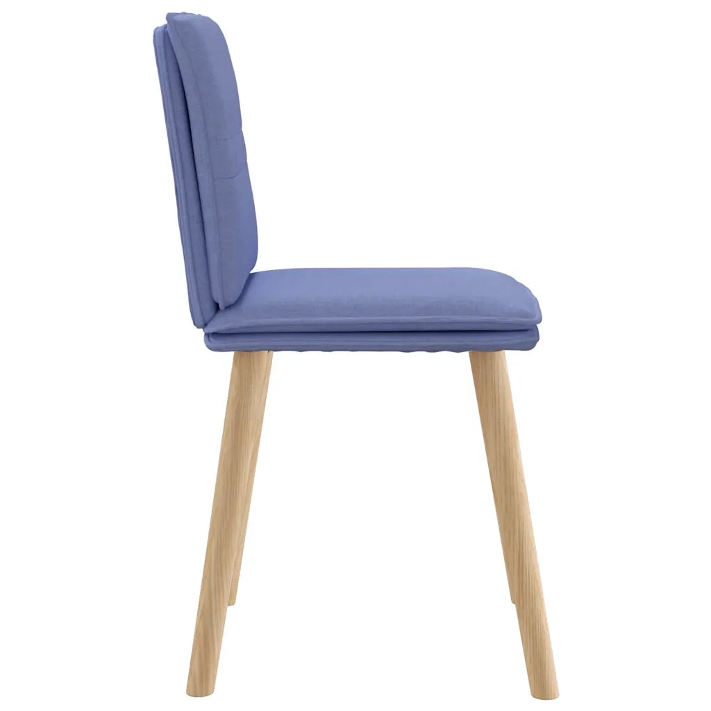Sedie da Pranzo 4 pz | Sedie da cucina Blu Jeans in Tessuto