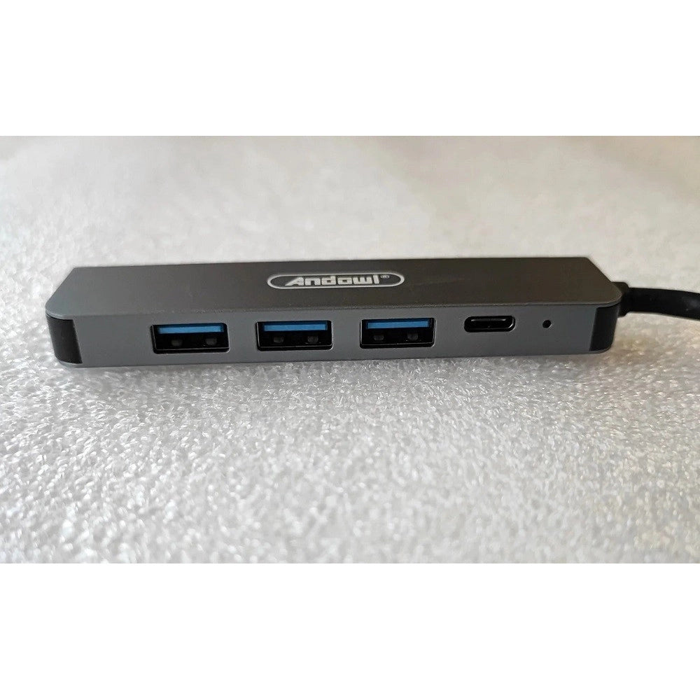 Trade Shop - Hub Usb Type-c 5 In 1 Hdmi 4k Compatibile Con Thunderbolt 3 Multifunzione Q-hu90 -