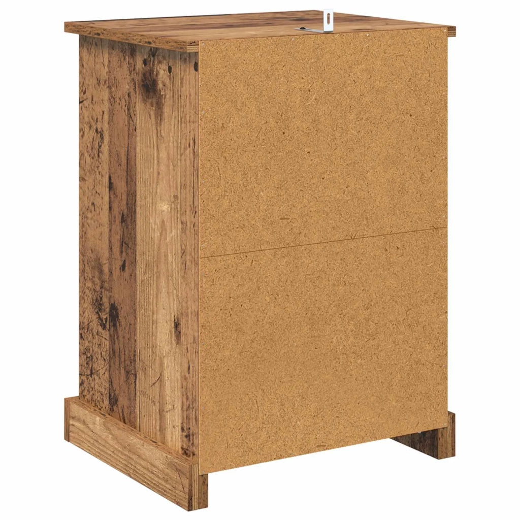 Comodino | Armadio da Notte | Mobiletto da notte con cassetto Legno vecchio 36 x 43 x 60 cm