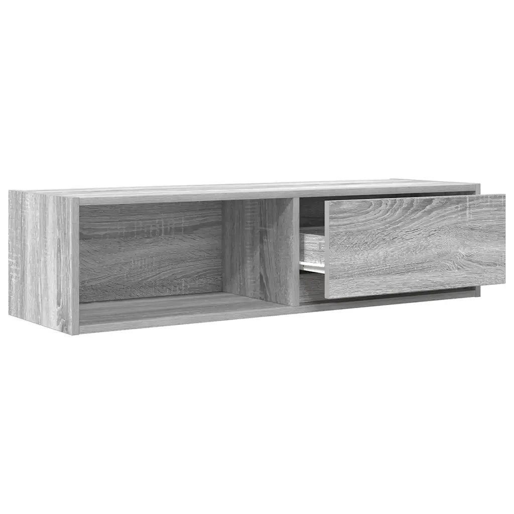 Mobile TV-Credenza TV-Console TV Grigio Sonoma 100x31x25,5 cm in Legno Multistrato