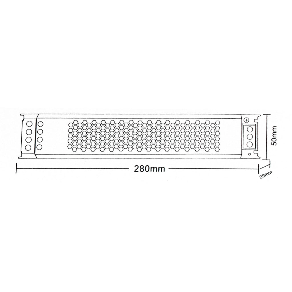 Alimentatore slim 300W da 230V a 12V trasformatore 25A telecamere strisce LED