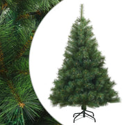 Albero di Natale Artificiale-Albero Natalizio con Rami Pieghevoli Verde 150 cm 934893