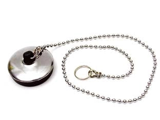 TAPPO CON CATENA A PERLINE E ANELLO- - ø mm.40 - 12 busta