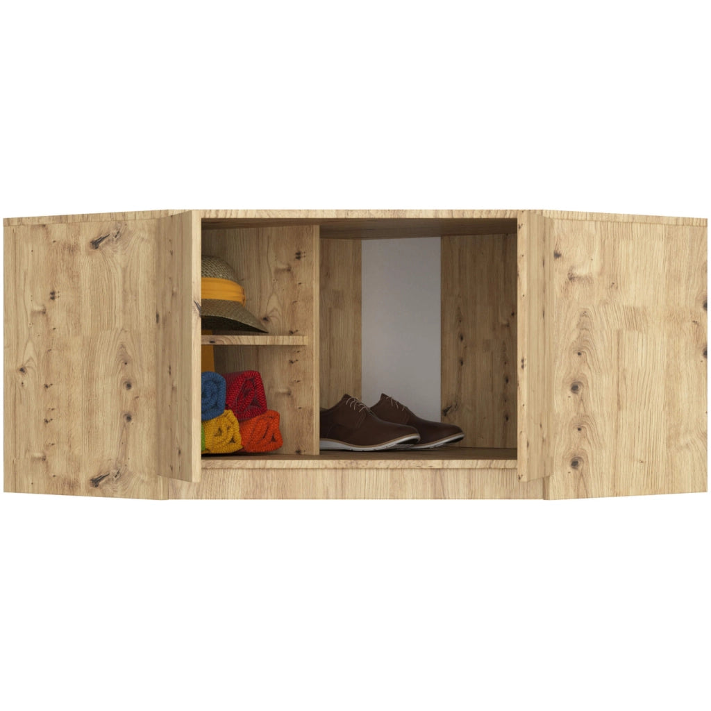 Sopralzo per armadio AKORD S100 Quercia Artisan 100 cm 2 ante 100x50x55 cm