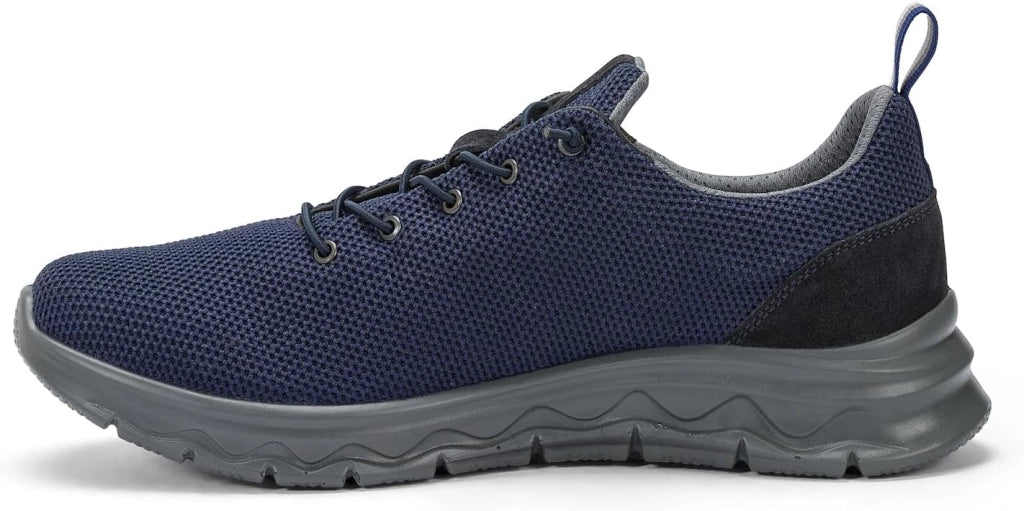 Scarpa Tessuto Tecnico Piquet Blu +Memory - Scarpe Estive