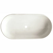 Lavabo appoggio 70 cm senza troppopieno Althea Cover Bianco
