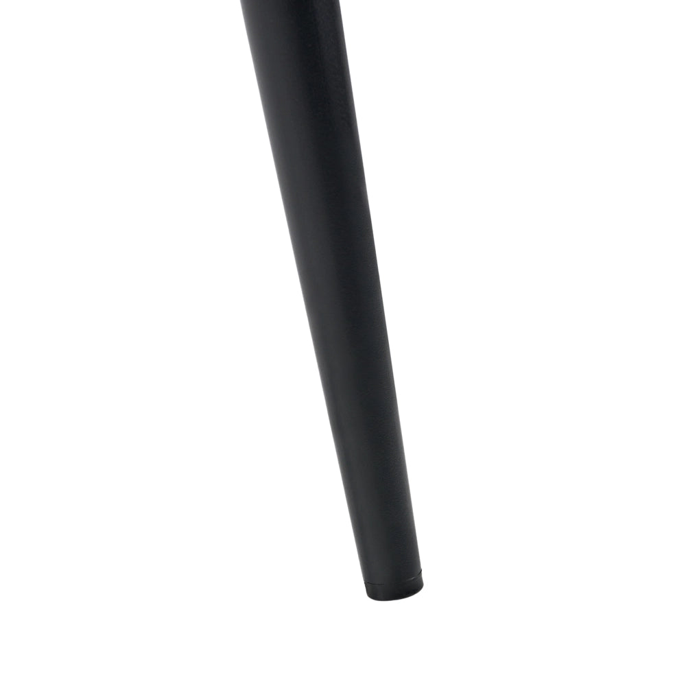 Set di 4 sedie da pranzo con seduta in velluto imbottito Stile moderno Senza braccioli Gambe in ferro tortora