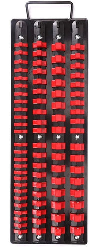 Borse da attrezzi portatili, 1/4 pollici, 3/8 pollici, 1/2 pollici, supporto robusto per borse da attrezzi - rosso