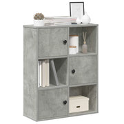 vidaXL Libreria Grigio Cemento 60x24x76,5 cm in Legno Multistrato