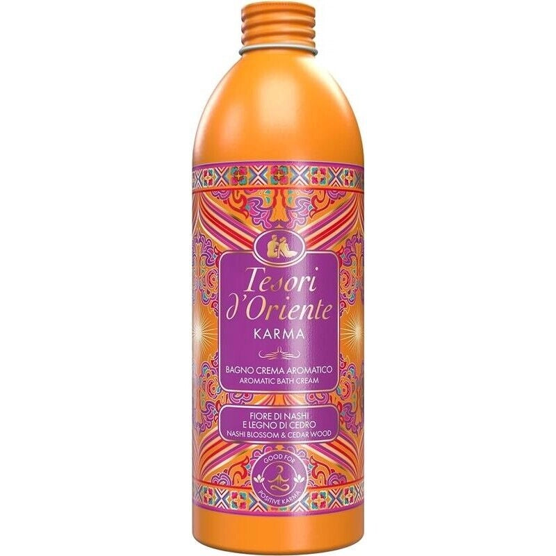 TESORI D'ORIENTE KARMA BAGNO CREMA AROMATICO FIORE DI NASHI E LEGNO 500 ML