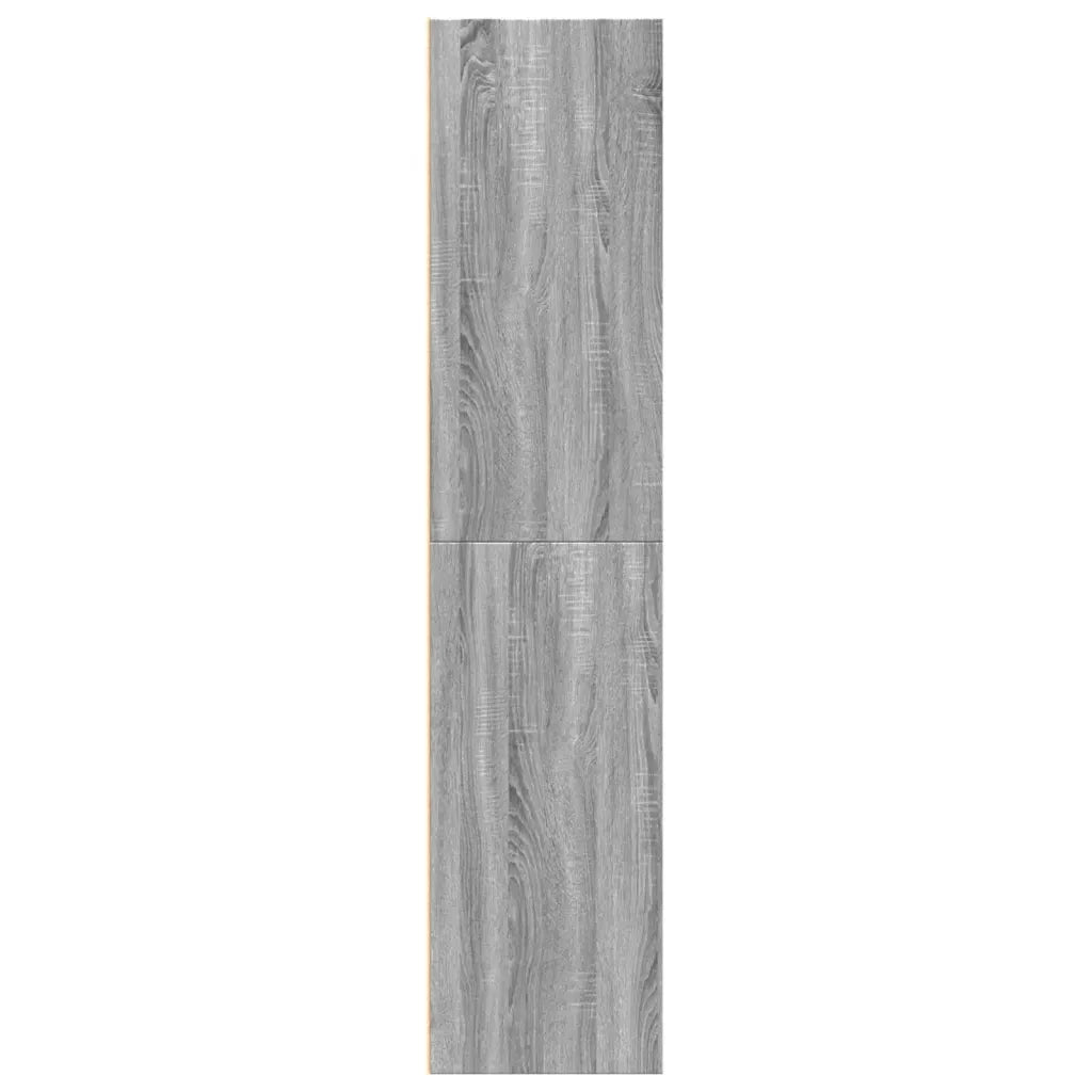 Credenza Grigio Sonoma 70x41x185 cm in Legno Multistrato