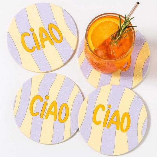 Set di 4 sottopanchine premium per bicchieri e tazze. Stilizzanti e robuste, antiscivolo, facili da pulire e termoresistenti. Ideali per la casa, l'ufficio e la ristorazione, design moderno.