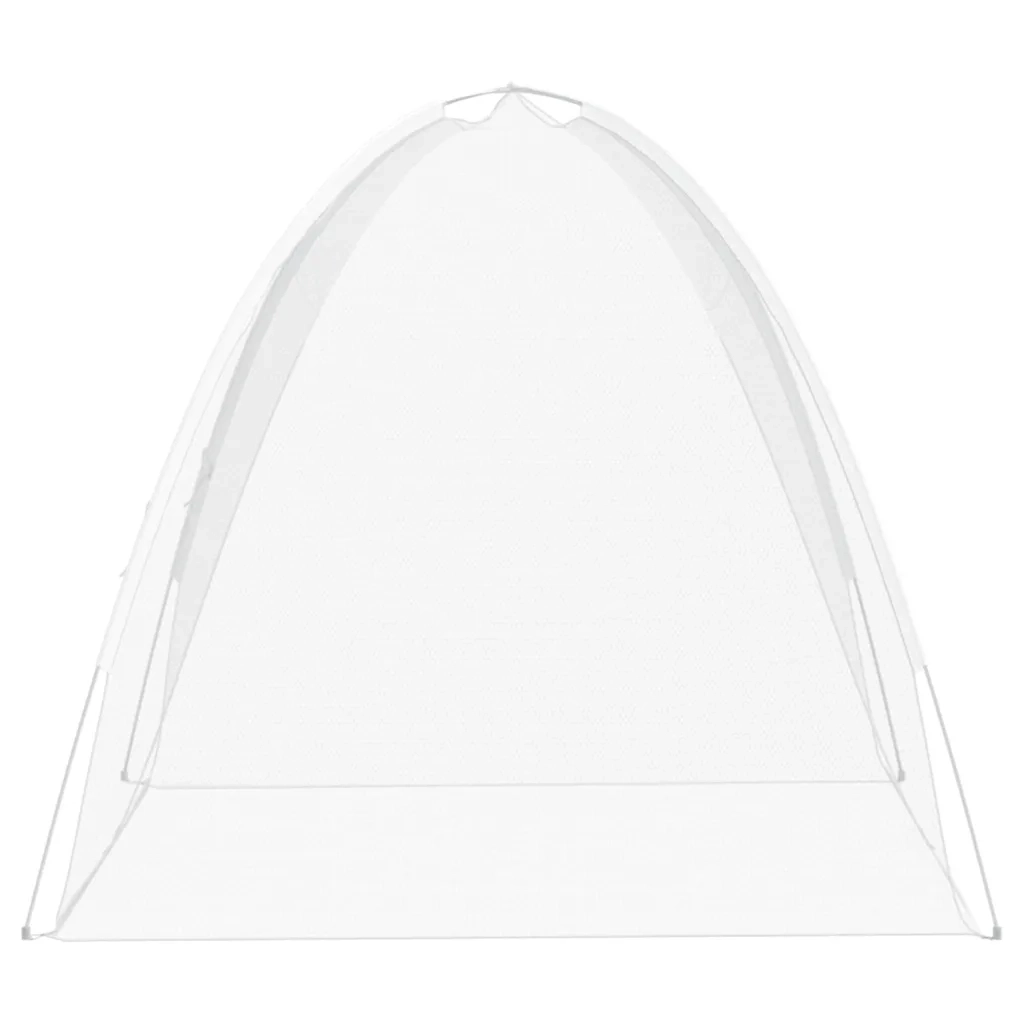Zanzariera Mongolia con Porte 220 Rete Bianco 200x150x140 cm 4010047
