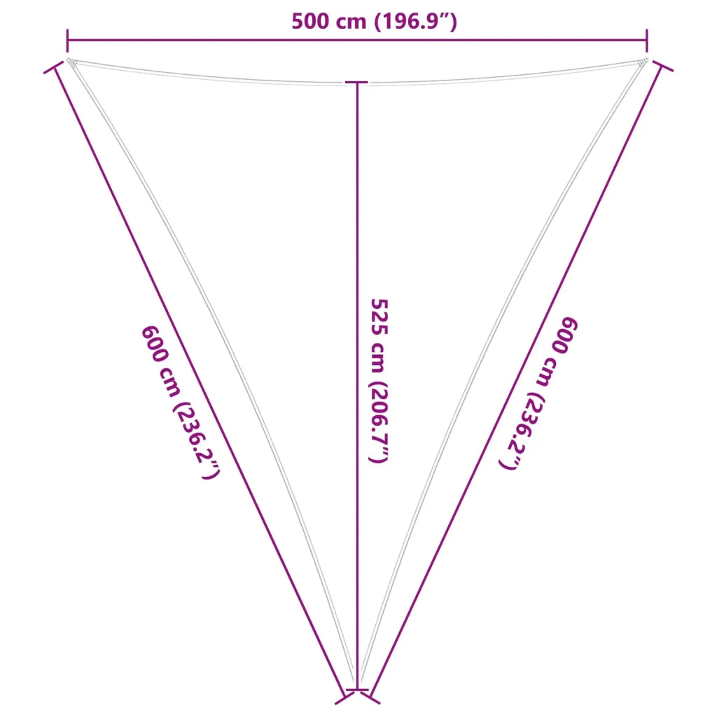 Vela Parasole | Telo Ombra | Vela da ombra solare Arancione e Marrone 5 x 6 x 6 m