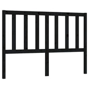 Testiera | Testata per Letto Nera 166x4x100 cm in Legno Massello di Pino