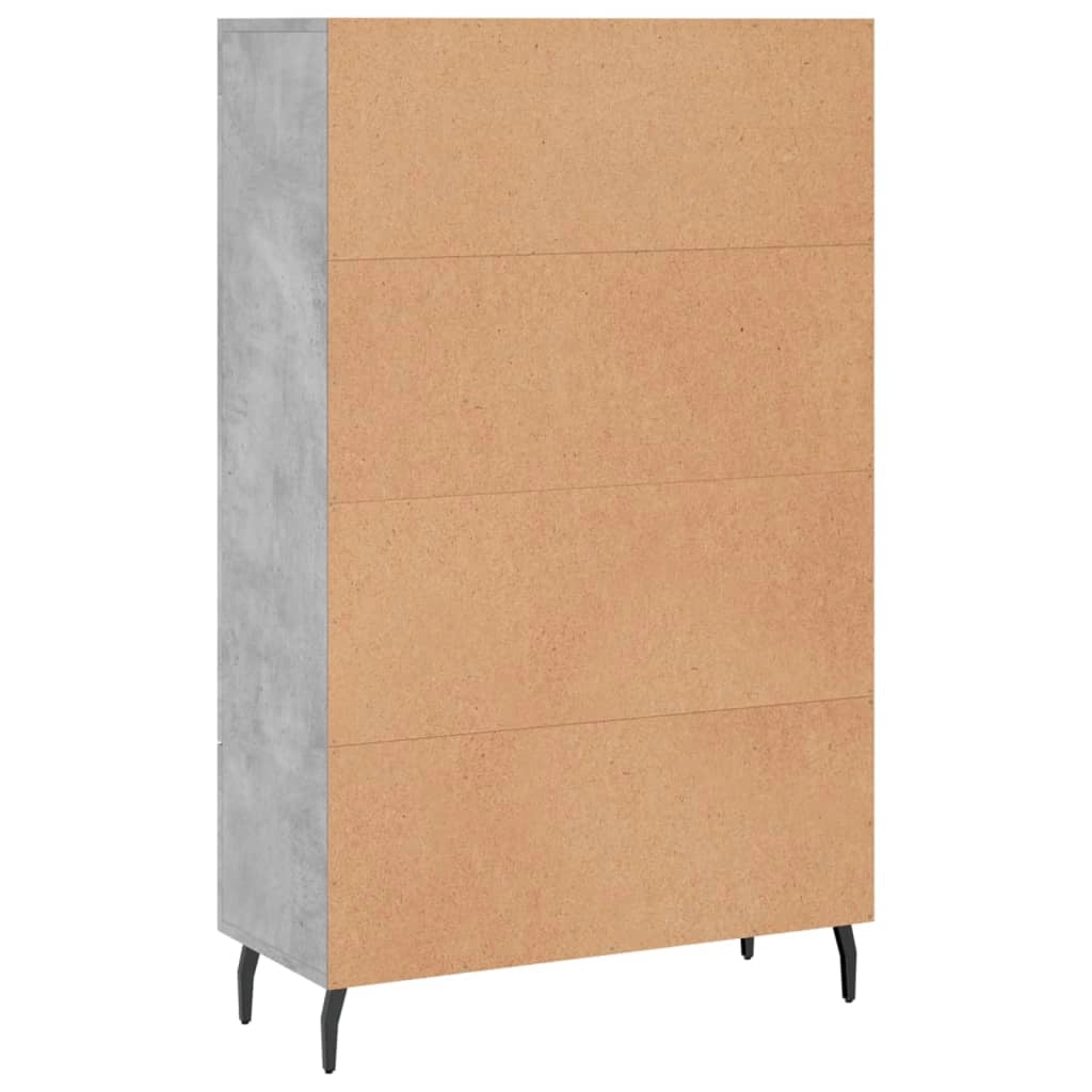Buffet credenza cassettiera mobiletto mobile contenitore organizer cucina soggiorno salotto alto 69,5 x 31 x 115 cm legno ingegnerizzato grigio 02_0034470