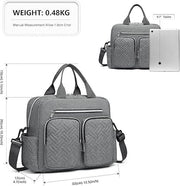Luiertas per Viaggiatori Stile di Mamma e Papà, Borsa da Viaggio Convertibile con Tasche Isolate