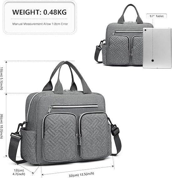 Luiertas per Viaggiatori Stile di Mamma e Papà, Borsa da Viaggio Convertibile con Tasche Isolate