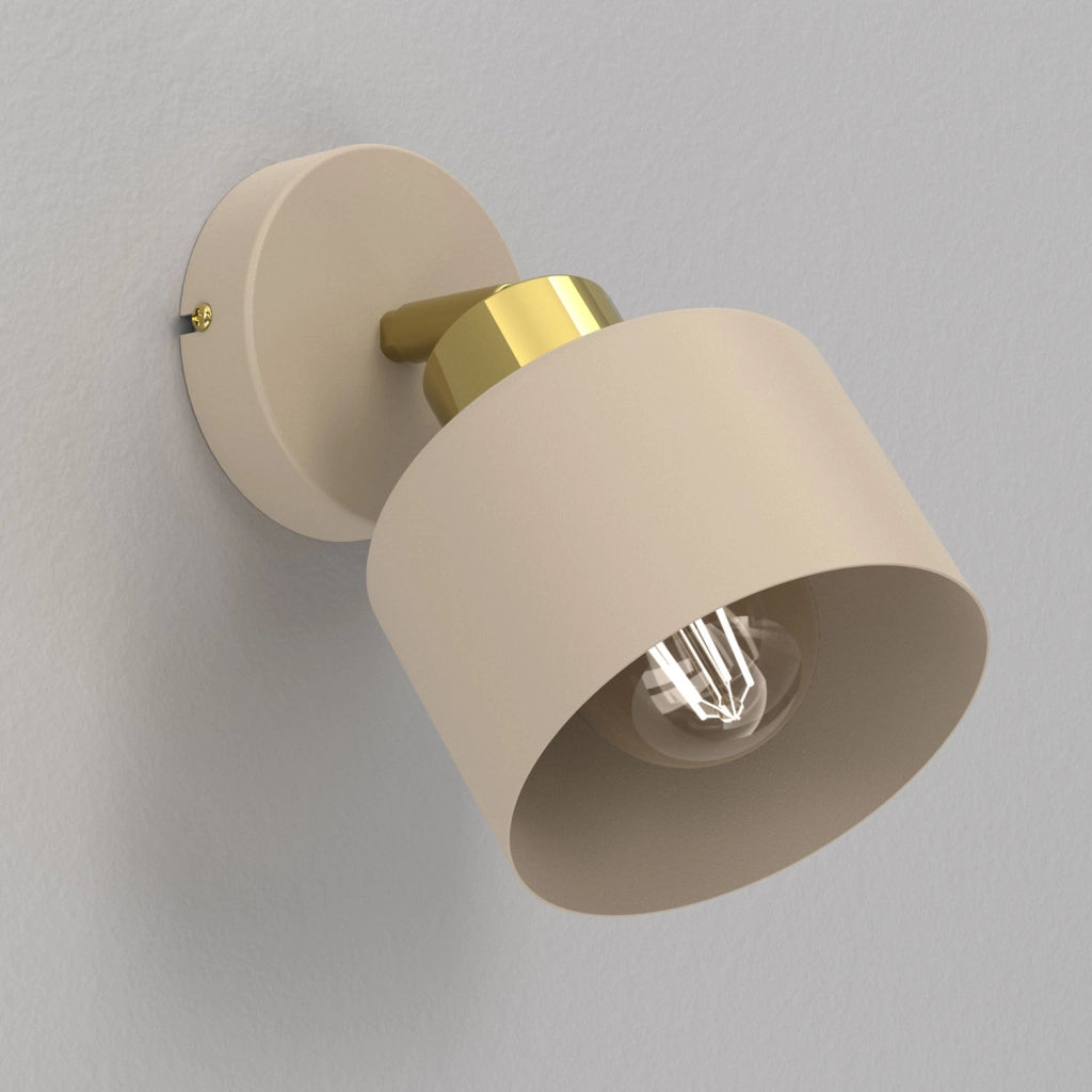 Applique Parkla 1xE27 beige oro regolabile Luminex