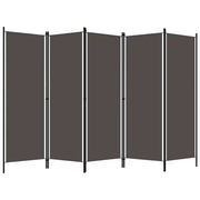 Divisorio Ambienti | Divider per stanze | Paravento a 5 Pannelli Antracite 250x180 cm