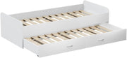 Oskar Store Letto per bambini Jaspar, Bianco, 204 x 94 cm con rete a doghe, senza materasso